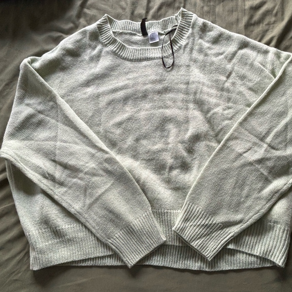 H&M Mint Green Crew Neck Sweater